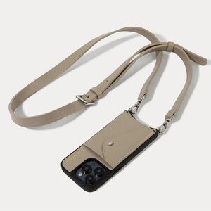 Bandolier Tan Phone Case with Strap
